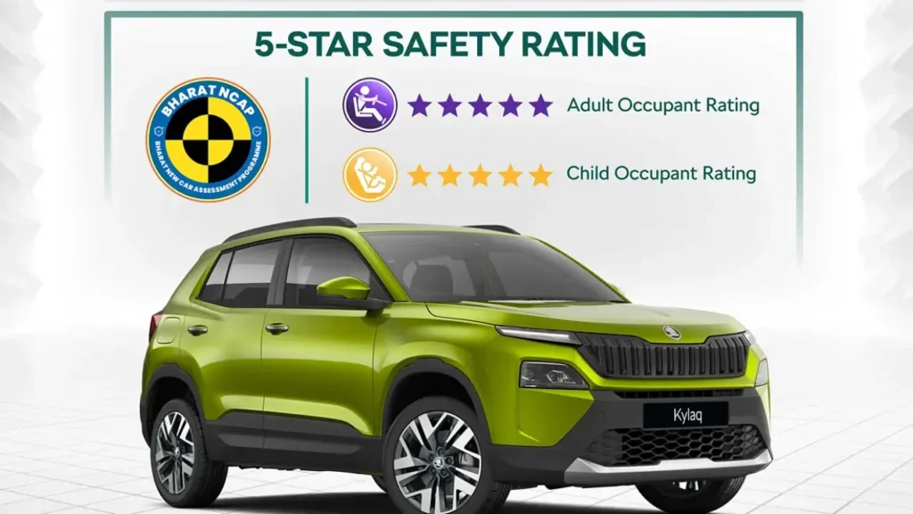 5 star Kylaq Safety Rating