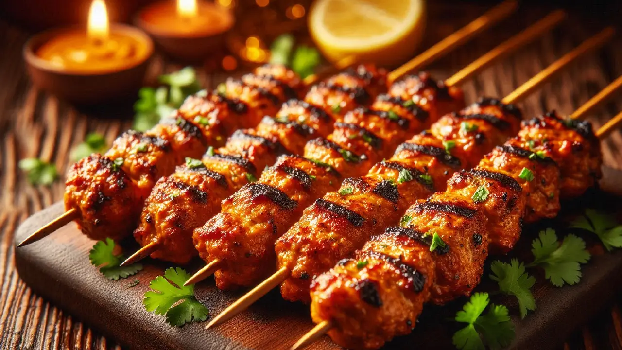 Chicken Seekh Kabab Recipe in Hindi: