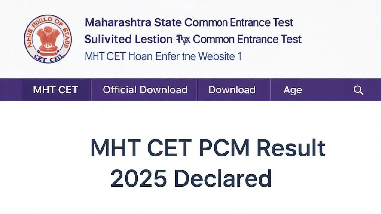 MHT CET PCM Result 2025
