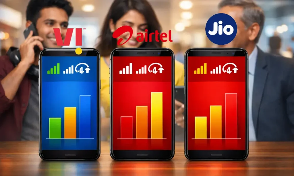Jio vs Airtel vs Vi 2026: कौन सा प्लान है सबसे बेस्ट? jio, airtel, vi