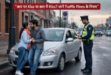 kiss in car