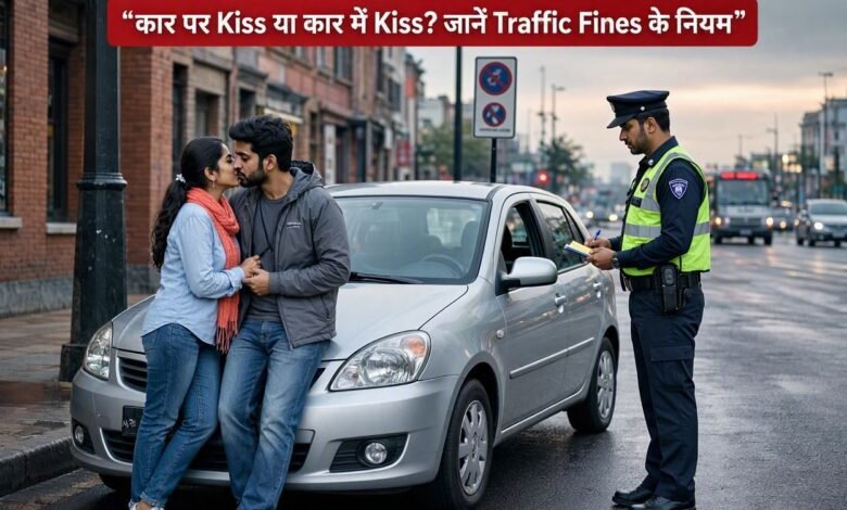 kiss in car